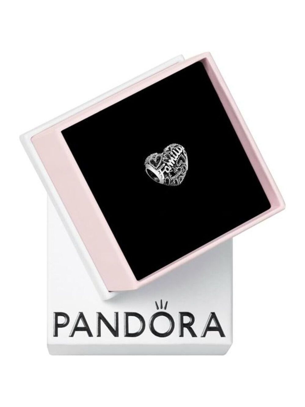 sterling silver heart charm family love bead women bracelet gift jewelry moment